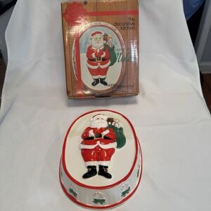 Vintage Santa Christmas Ceramic Mold SIGMA TASTE SETTER in Box Country Cottage
